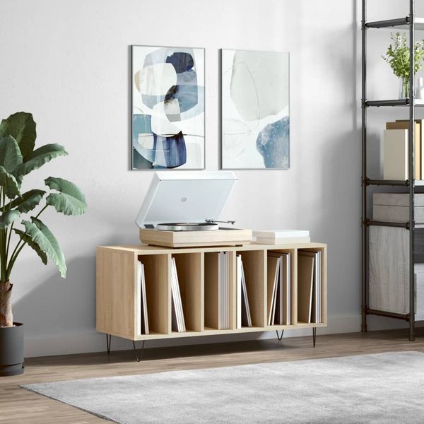 vidaXL Skrinka na platne dub sonoma 100x38x48 cm kompozitné drevo