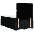 vidaXL Boxspring posteľ s matracom čierna 120x190 cm látka