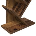vidaXL Knižnica na strome 6-podlažná 30 x 18 x 100 cm Kompozitné drevo