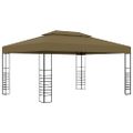 vidaXL Altánok 3x4 m, sivohnedý 180 g/m²