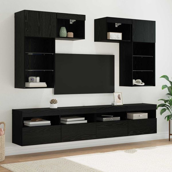 vidaXL TV nástenne jednotky 6 pcs 100 x 30 x 40 cm Remeselný dub