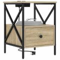 vidaXL Nočný stolík 2 ks Sonoma dub 41,5 x 40,5 x 55 cm