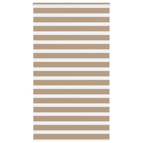 vidaXL Zebrová roleta pieskovo hnedá 120x230 cm šírka látky 115,9 cm polyester