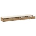 vidaXL Zásuvky pod posteľ Remeselný dub 200 x 36,5 x 16,5 cm