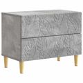 vidaXL Nočný stolík Betónovo sivá 62 x 34,5 x 48 cm Kompozitné drevo