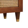 vidaXL TV skrinka Hnedá 105 x 33,5 x 46 cm Masívne mango drevo