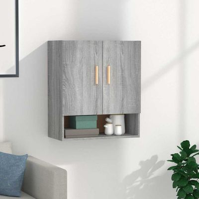 vidaXL Nástenná skrinka sivý dub sonoma 60x31x70 cm spracované drevo