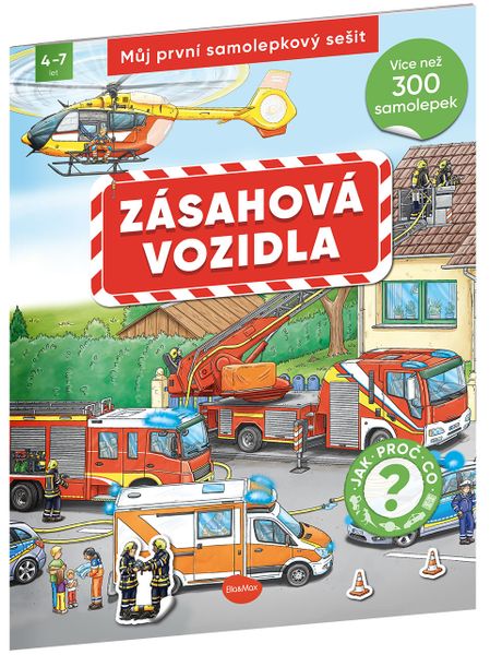 Můj první samolepkový sešit Zásahová vozidla
