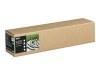 Bavlna - hladký matný - 490 mikrónov - jasne biela - Rol (61 cm x 15 m) - 300 g/m² - 1 rol puzdro - bavlnený papier
