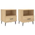vidaXL Nočné stolíky 2 ks dub sonoma 40x35x47,5 cm kompozitné drevo
