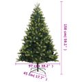 vidaXL Umelý výklopný vianočný stromček so stojanom 150 cm