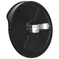 vidaXL Konvexné dopravné zrkadlo, PC plast, čierne 30 cm, do exteriéru