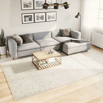 vidaXL Shaggy koberec PAMPLONA, vysoký vlas, moderný krémový 240x340cm