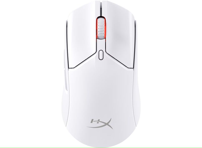 HyperX Pulsefire Haste 2/Herná/Optická/Pre pravákov/26 000 DPI/USB+BT/Biela