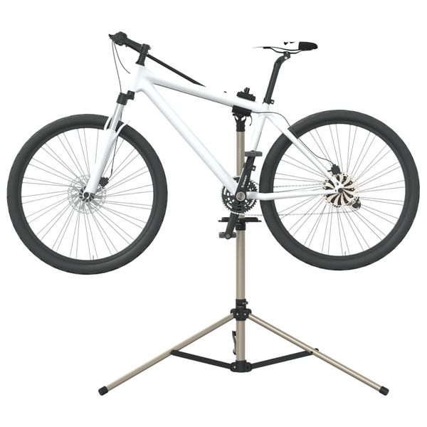 vidaXL Stojan na opravu bicykla skladací nastaviteľný 120-165cm hliník