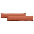 vidaXL Vankúše na pohovku 2 pcs Červenooranžová 200 x 40 cm