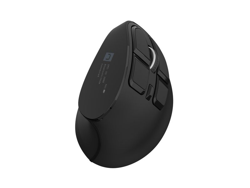 Vertikálna bezdrôtová myš Natec EUPHONIE PRO/Vertikálna/Blue Sense/Pre pravákov/4 000 DPI/USB+BT/Čier