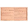 vidaXL Kúpeľňová doska bledohnedá 120x60x(2-6) cm ošetrený masív