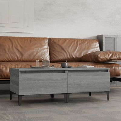 vidaXL Bočné stolíky 2 ks sivé sonoma 50x46x35 spracované drevo