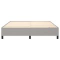vidaXL Posteľný rám s boxspringom bledosivý 180x200 cm látka