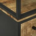 vidaXL Highboard Hnedá 70 x 35 x 180 cm Masívne mango drevo