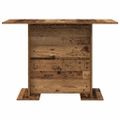 vidaXL Jedálenský stôl 110 x 60 x 75 cm Kompozitné drevo Staré drevo
