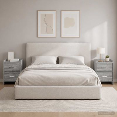vidaXL Nočné stolíky 2 ks Sivý Sonoma 40 x 30 x 60 cm Kompozitné drevo