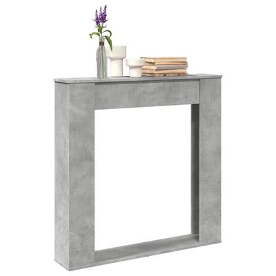 vidaXL Obloženie krbu betónovosivé 100x20x100 cm kompozitné drevo