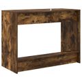 vidaXL Postelový stôl Dymový dub Kompozitné drevo 100 x 45 x 75 cm