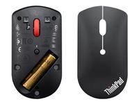 Myš - pravák a ľavák - modrá optická - 3 tlačidlá - bezdrôtová - Bluetooth 5.0 - čierna - maloobchod - pre ThinkPad T16 Gen 4 21QN