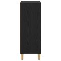 vidaXL Servírovacia skriňa Čierny dub 34,5 x 32,5 x 90 cm