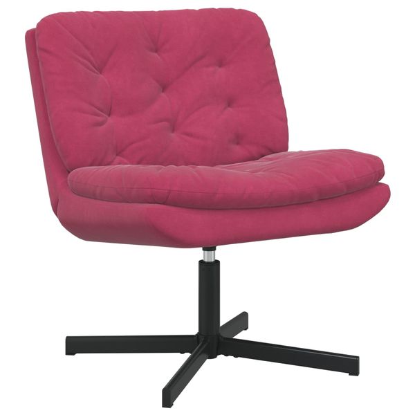vidaXL Otočné relaxačné kreslo Víno červené 63 x 75 x 76 cm Zamat