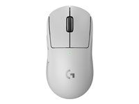 Myš - hranie - optická - 5 tlačidiel - bezdrôtová - 2,4 GHz - prijímač USB Logitech LIGHTSPEED - biela