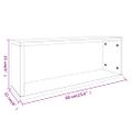 vidaXL Kockové police 2 ks hnedý dub 60x15x23 cm spracované drevo