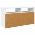 vidaXL Nízka skriňa so zásuvkou Biela 72 x 22,5 x 38 cm