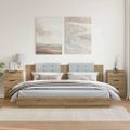 vidaXL Nočné stolíky 2 ks dub artisan 40x36x65 cm kompozitné drevo