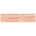 vidaXL Stolová doska svetlohnedá 200x50x(2-6)cm ošetrený masív hrany