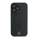 Puzdro Mercedes pre iPhone 16 Plus 6,7" MEHMP16M23RCMK tvrdé hladké kožené MagSafe čierna