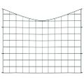 vidaXL Záhradný plot s oblúkom nadol 77,5x64 cm, zelený