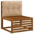 vidaXL Vankúš na paletu VIANEN 100% polyester Piesková 70 x 50 x 12 cm