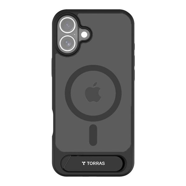 Puzdro Torras Pstand Series pre iPhone 16 Plus (Čierne)