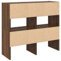 vidaXL Stojany na topánky 2 ks stohovateľné hnedý dub 89,5x30x40 cm
