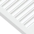 vidaXL Lamelové dvierka na skrinku 4 ks, biele 39,5x59,4 cm, borovica