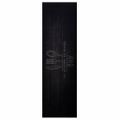vidaXL Kuchynský koberec Príbory Čierna 150 x 45 cm Zamat