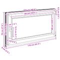 vidaXL Otočné a sklopné okno do suterénu RISOR 110 x 70 cm PVC a sklo