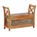 vidaXL Lavička do chodby 103x33x72 cm, recyklovaný masív