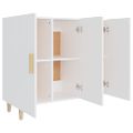 vidaXL Komoda biela 90x34x80 cm kompozitné drevo