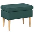 vidaXL Taburetka Tmavozelená 55 x 35 x 41 cm