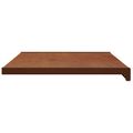 vidaXL Parapetné dosky Hnedé drevo 100 x 45 x 4,5 cm PVC