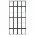vidaXL Posuvné dvere ESG sklo a hliník 102x205 cm čierne